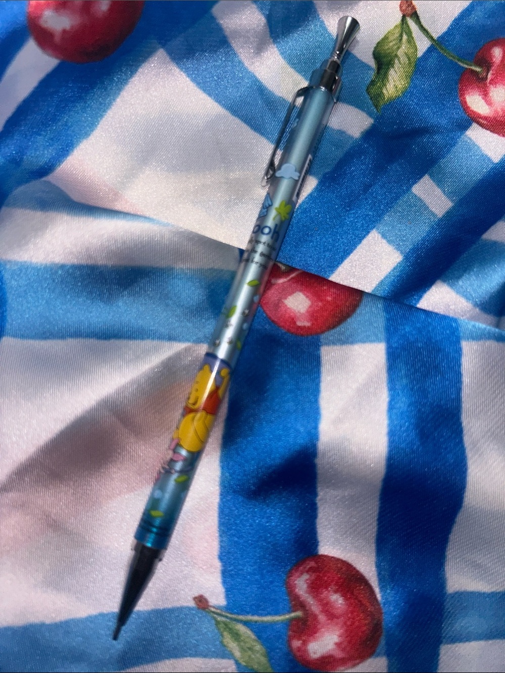 Cute Blue Cartoon Mechanical Pencil with Yellow Character